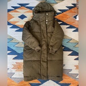 Maje long puffer jacket